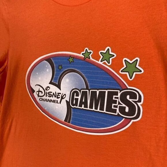 Disney Channel Games T-Shirt Adult Small Orange Graphic Tee Top Short Sleeve - Picture 8 of 9